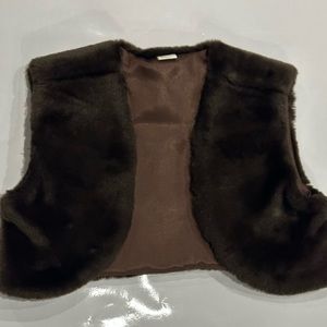 90s Y2K Vintage faux fur vest